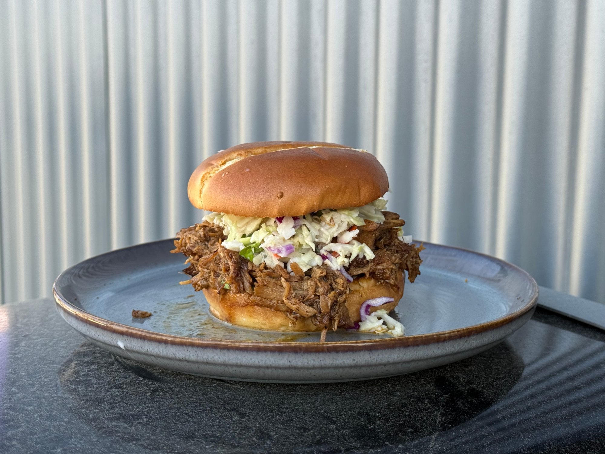 Instant Pot Pulled Pork on Brioche